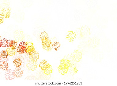 Light Yellow vector backdrop with memphis shapes. Illustration with colorful gradient shapes in abstract style. Best smart design for your business.