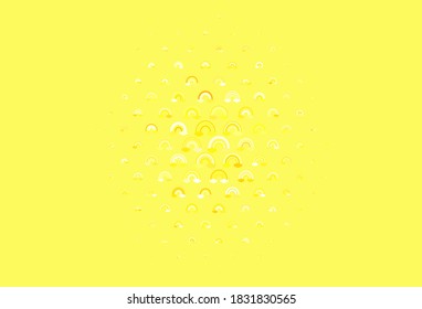 Light Yellow vector backdrop with rainbows, clouds. Illustration with isolated signs of rainbow. Design for support events.