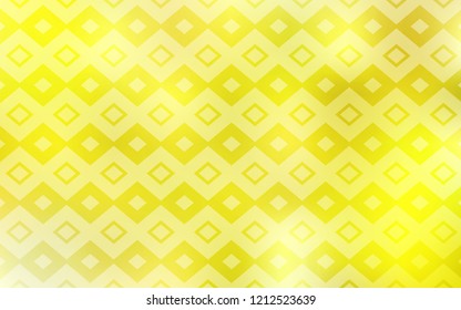 Light Yellow vector backdrop with rhombus. Modern abstract illustration with colorful rectangles. Pattern can be used for websites.