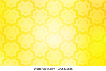 Light Yellow vector backdrop with wry lines. A circumflex abstract illustration with gradient. The best colorful design for your business.