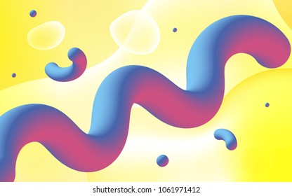 Light Yellow vector background with abstract circles. Creative illustration in halftone memphis style with gradient. A completely new memphis design for your business.