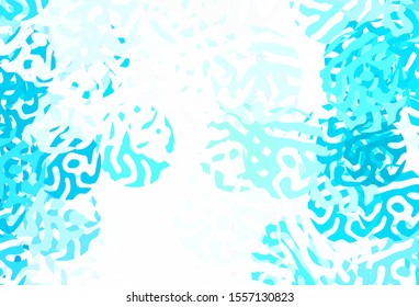 Light Yellow vector background with abstract shapes. Decorative design in abstract style with random forms. Simple design for your web site.