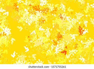 Light Yellow vector background with abstract shapes. Modern abstract illustration with colorful random forms. Background for a cell phone.