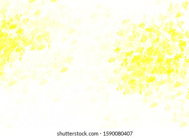 Light Yellow vector background with abstract shapes. Decorative design in abstract style with random forms. Background for a cell phone.