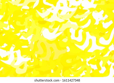 Light Yellow vector background with abstract shapes. Illustration with colorful gradient shapes in abstract style. Background for a cell phone.