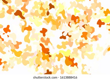 Light Yellow vector background with abstract shapes. Modern abstract illustration with colorful random forms. Modern design for your business card.