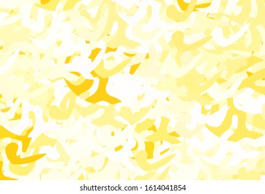 Light Yellow vector background with abstract shapes. Illustration with colorful gradient shapes in abstract style. Best smart design for your business.