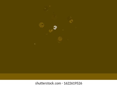 Light Yellow vector background with abstract shapes. Decorative design in abstract style with random forms. Simple design for your web site.