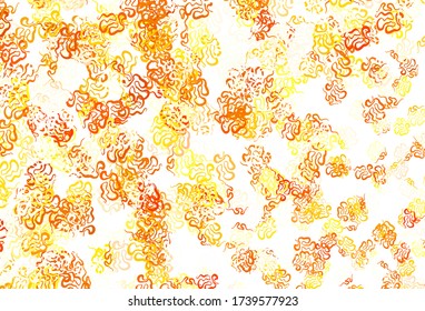 Light Yellow vector background with abstract shapes. Illustration with colorful gradient shapes in abstract style. Best smart design for your business.