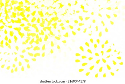 Light Yellow vector background with abstract shapes. Illustration with colorful gradient shapes in abstract style. Background for a cell phone.