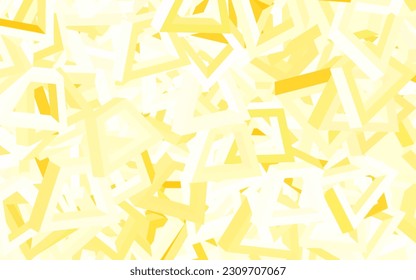 Light Yellow vector background with abstract shapes. Modern abstract illustration with colorful random forms. Background for a cell phone.