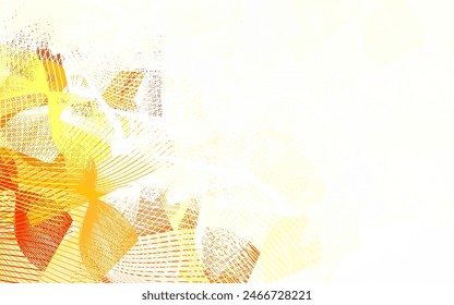 Light Yellow vector background with abstract shapes. Modern abstract illustration with colorful random forms. Elegant design for wallpapers.