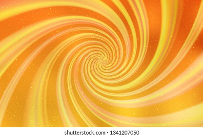 Light Yellow vector background with astronomical stars. Modern abstract illustration with Big Dipper stars. Template for cosmic backgrounds.