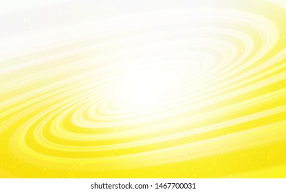 Light Yellow vector background with astronomical stars. Blurred decorative design in simple style with galaxy stars. Template for cosmic backgrounds.