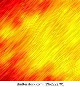 Light Yellow vector background with bent lines. Abstract illustration with gradient bows. Best design for your ad, poster, banner.