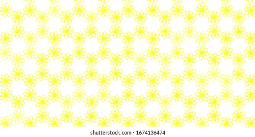 Light Yellow vector background with bent lines. Colorful illustration in abstract style with bent lines. Pattern for websites, landing pages.