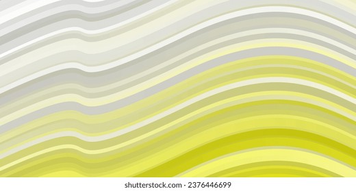Light Yellow vector background with bows. Colorful illustration in abstract style with bent lines. Best design for your ad, poster, banner.
