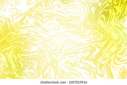 Light Yellow vector background with bubble shapes. Glitter abstract illustration with wry lines. A completely new template for your business design.