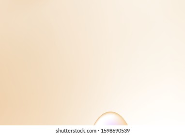 Light Yellow vector background with bubble shapes. A sample with blurred bubble shapes. Pattern for your business design.