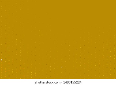 Light Yellow vector background with bubbles. Illustration with set of shining colorful abstract circles. Design for your business advert.