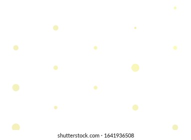 Light Yellow vector background with bubbles. Modern abstract illustration with colorful water drops. Pattern for beautiful websites.