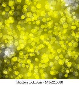 Light Yellow vector background with circles. Glitter abstract illustration with colorful drops. New template for your brand book.