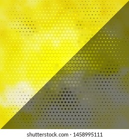 Light Yellow vector background with circles. Colorful illustration with gradient dots in nature style. Pattern for wallpapers, curtains.