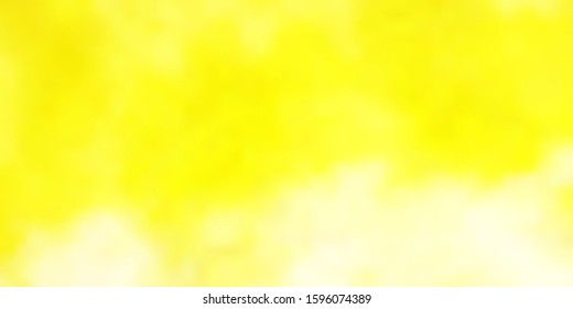Light Yellow vector background with clouds. Abstract illustration with colorful gradient clouds. Colorful pattern for appdesign.