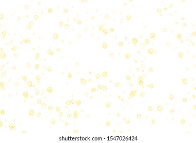 Light Yellow vector background with cuisine gourmet. Glitter abstract sketch with gourmet food. Template for meal cooking in kitchen.
