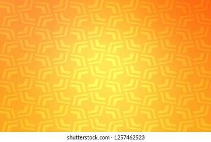 Light Yellow vector background with curved circles. Creative illustration in halftone marble style with gradient. Pattern for your business design.