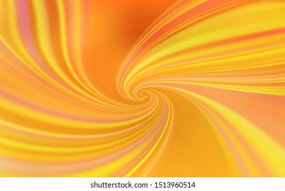 Light Yellow vector background with curved lines. An elegant bright illustration with gradient. Template for cell phone screens.