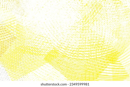 hellgelber Vektorhintergrund mit geschwungenen Linien. Abstrakte Illustration mit wry lines. Muster für Ihr Design.