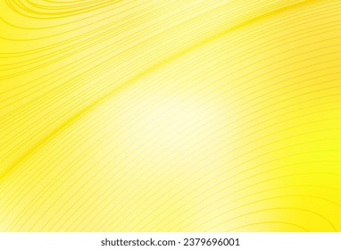 Fondo vectorial amarillo claro con líneas curvas. Muestra con líneas de colores, formas. Diseño de negocio para afiches, banners.