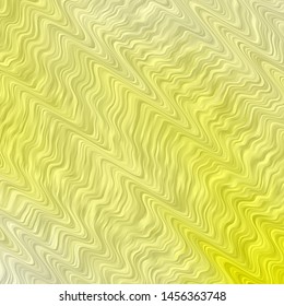 Light Yellow vector background with curves. Illustration in halftone style with gradient curves. Pattern for booklets, leaflets.