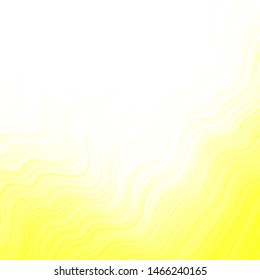 Light Yellow vector background with curves. Colorful abstract illustration with gradient curves. Smart design for your promotions.