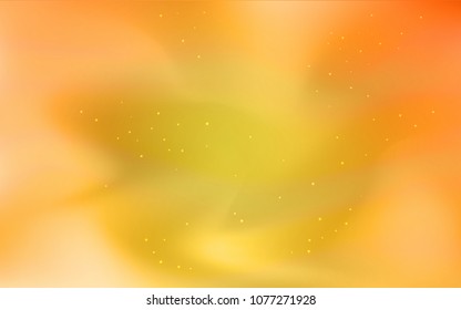 Light Yellow vector background with galaxy stars. Blurred decorative design in simple style with galaxy stars. Best design for your ad, poster, banner.