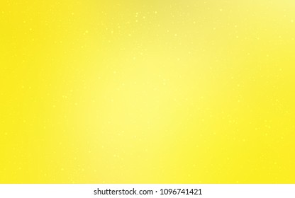 Light Yellow vector background with galaxy stars. Glitter abstract illustration with colorful cosmic stars. Pattern for futuristic ad, booklets.