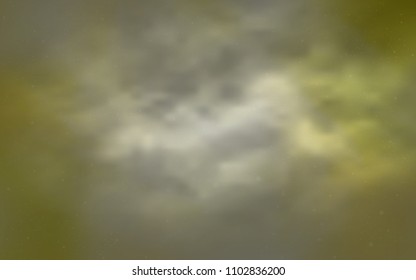 Light Yellow vector background with galaxy stars. Shining colored illustration with bright astronomical stars. Pattern for futuristic ad, booklets.