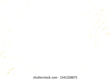 Light Yellow vector background with hearts. Beautiful colored illustration with hearts in celebration style. Pattern for valentine's ad, booklets.