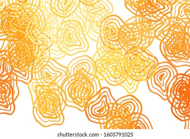 Light Yellow vector background with lines. A circumflex abstract illustration with gradient. The best colorful design for your business.