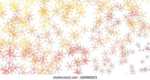 Light Yellow vector background with lines. Colorful illustration in circular style with lines. Pattern for booklets, leaflets.