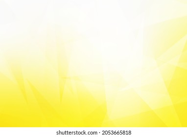 Light Yellow vector background with polygonal style. Beautiful illustration with triangles in nature style. Pattern for booklets, leaflets