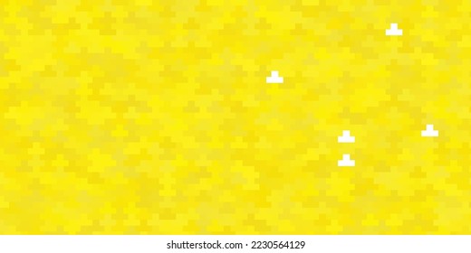 hellgelber Vektorhintergrund im polygonalen Stil. Modernes Design mit Rechtecken im abstrakten Stil. Muster für Geschäftsunterlagen, Faltblätter