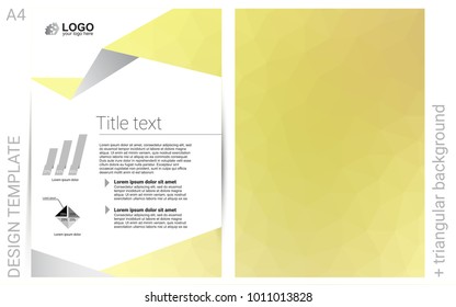 Light Yellow vector  background for presentations. Modern abstract design concept with colorful gradient. Pattern can be used as a template for calendars.