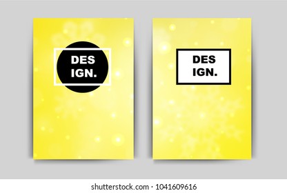 Light Yellow vector background for presentations. Abstract booklet on colored background with gradient. Pattern can be used as a template for calendars.