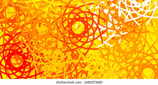 Light Yellow vector background with random forms. Simple design in abstract style with gradient forms. Elegant design for wallpaper set.