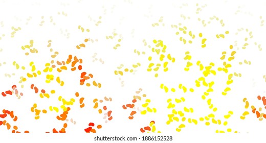 Light yellow vector background with random forms. Illustration with colorful shapes in abstract style. Elegant design for wallpaper set.