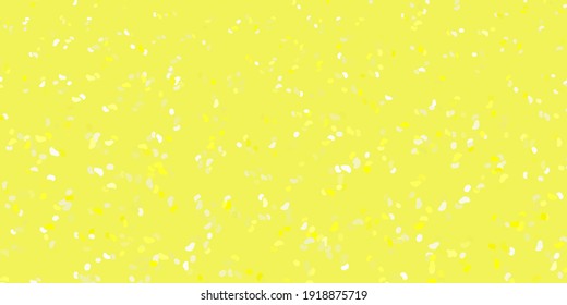 Light yellow vector background with random forms. Illustration with colorful shapes in abstract style. Modern design for your ads.