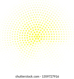 Light Yellow vector background with small and big stars. Decorative illustration with stars on abstract template. Pattern for websites, landing pages.