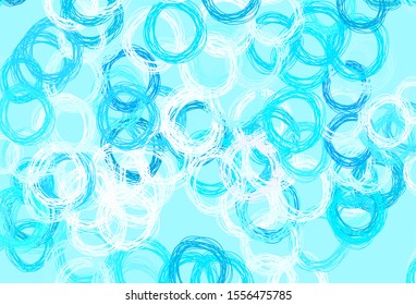 Light Yellow vector background with spots. Blurred bubbles on abstract background with colorful gradient. New template for your brand book.